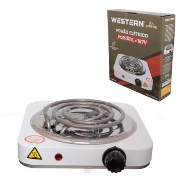 Imagem de Fogão Cooktop Elétrico 1 Boca 127V 1000W Portátil Camping Western