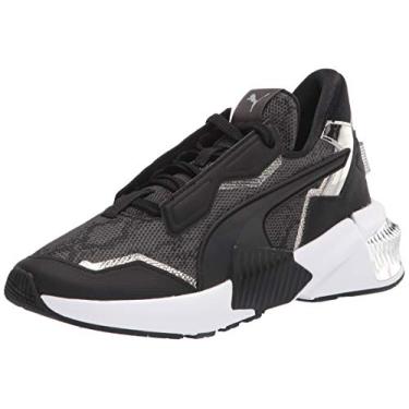 Imagem de PUMA Tênis feminino Provoke Xt Cross Trainer, Puma preto metálico prateado, 6.5
