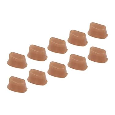 Imagem de Tijolo de borracha, 10 unidades de fácil substituição, resistência ao desgaste, bloco de orifício da flauta para conserto de instrumentos orquestrados(pequena)