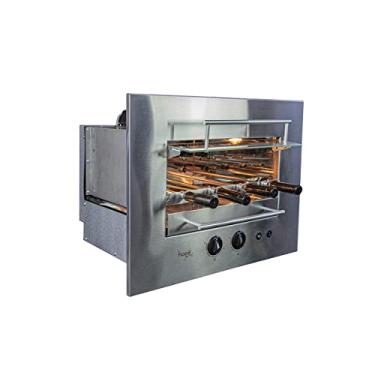 Imagem de Churrasqueira Gourmet Rotativa a Gás Natural Embutir 48x52cm Aço Inox Roast Premium 04 Bivolt - Hope