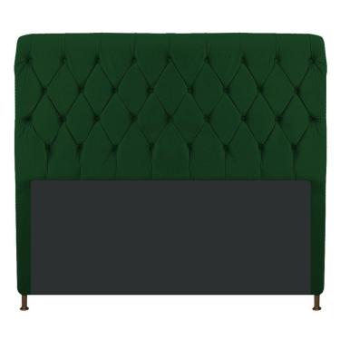 Imagem de Cabeceira Cristal 195 Cm King Size Com Capitonê Suede Verde