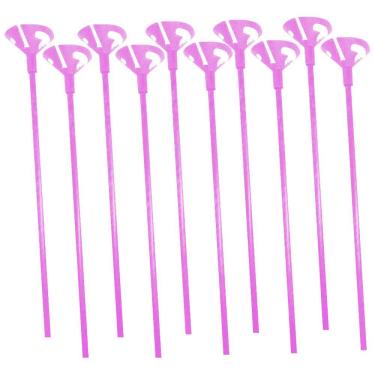 Imagem de Vareta com Suporte para Balões 33cm Pink - 10 Unidades