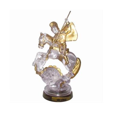 Imagem de Luminária Imagem de São Jorge da Capadócia LED Acrílico