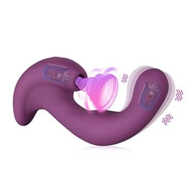 Imagem de Vibador 2 em 1 Estimulador Clitóris e Ponto G 20 Modos diferentes Poderoso Brinquedos Sexuais Feminino Erótico Zatla