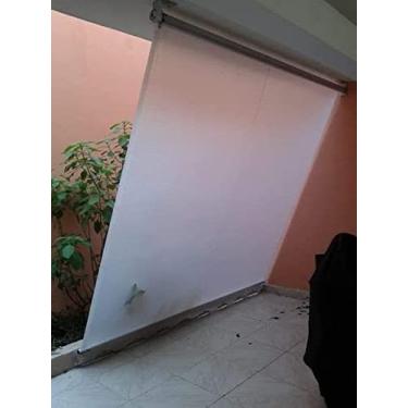 Imagem de Toldo Cortina Retrátil em Alumínio completo : 2,80mx 2,60m - Alta resistência – Lona Night & Day Cor Cristal