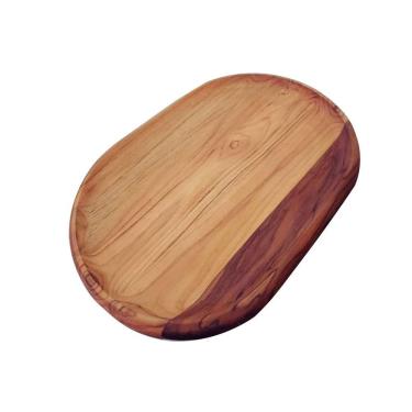 Imagem de Gamela Rasa Tramontina em Madeira Teca 48 cm x 32 cm Tramontina