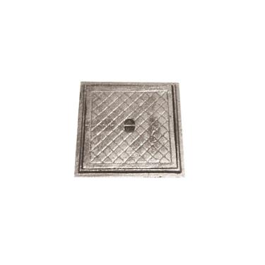 Imagem de Tampa Tampão de Chão Simples Ferro Fundido Inspeção 60x60cm