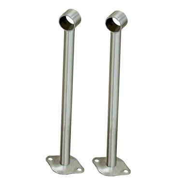 Imagem de Baoblaze 2X Suporte para haste de suporte para suporte de trilho de guarda-roupa, 25 mm – 350 mm