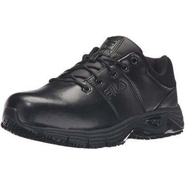 Imagem de Fila Men's Memory Breach Work Slip Resistant Steel Toe Low Walking Shoe, Black, 8 M US