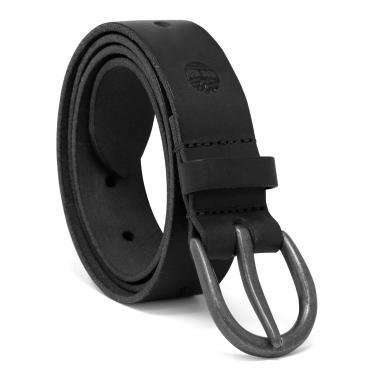 Imagem de Timberland Cinto de couro casual feminino para jeans, Preto (Oval), X-Large (37-43)