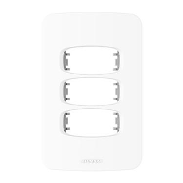 Imagem de Placa 3 Módulos + Suporte 4X2 - Alumbra Gracia - 85302
