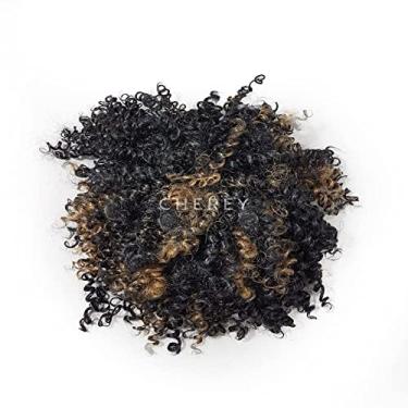 Imagem de Aplique Coque Afro Puff Fibra Sintética P90 Cor:#F1B/27