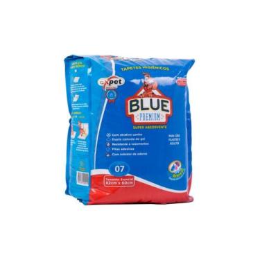 Imagem de Tapete Blue Premium Sanitário 7 Unid 60X55cm Para Cães  - Expet