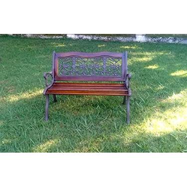 Imagem de Banco de Madeira e Alumínio Fundido Miami Unifer Móveis