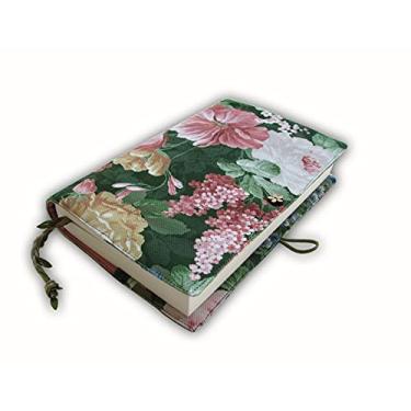 Imagem de Capa de livro, romance de tecido para adulto para brochura, padrão de primavera de flores, protetor de livro lavável em pano - bolsa de manga acolchoada, 14 x 21 x 4 cm