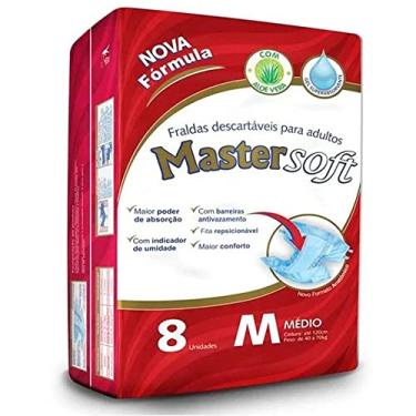 Imagem de Fralda Geriátrica Masterfral Soft M 8 Unidades