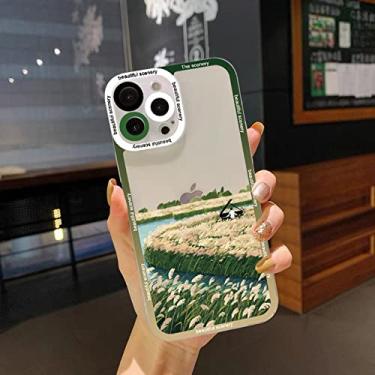 Imagem de Capas de telefone claras de cenário idílico de desenho animado para iphone 7 8 plus se 14 13 11 12 pro max para iphone x xr xs capa macia à prova de choque, t, clear tyfg 3, para iphone 8