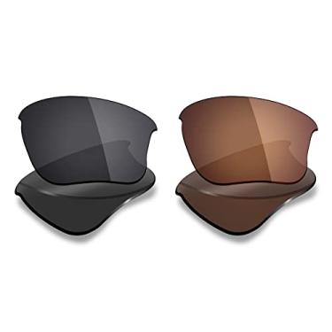 Imagem de 2 pares de lentes polarizadas de substituição da Mryok para óculos de sol Oakley Flak Jacket XLJ – Opções