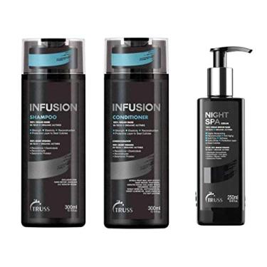 Imagem de Kit Truss Infusion 3 Produtos - Shampoo Condicionador 2x 300ml + Nght Spa 250ml