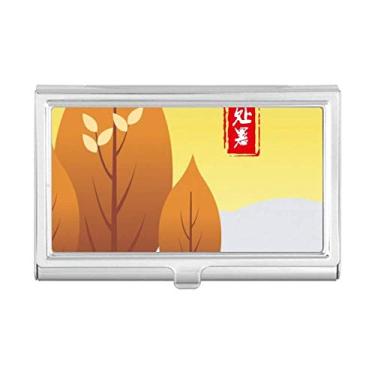 Imagem de Stopping Heat Twenty Four Solar Term Porta-cartão de visita Carteira de bolso