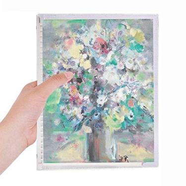Imagem de Caderno de folhas soltas para pintura a óleo primavera Art Still Life Flower Diário de papelaria recarregável