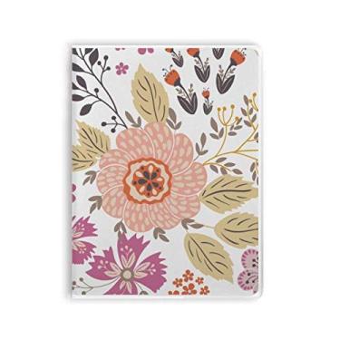 Imagem de Caderno de tinta para plantas de flores Dahlia capa de goma Diário capa macia