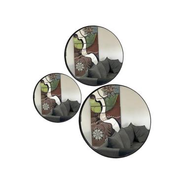 Imagem de Trio Espelho Redondo Decorativo com Moldura