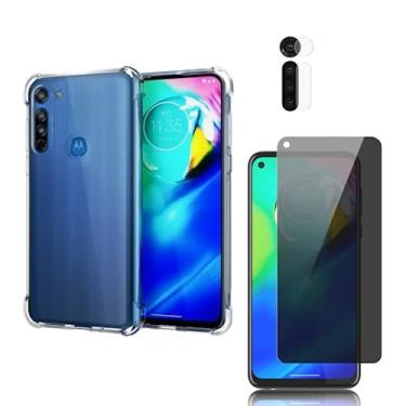 Imagem de Capa Capinha Anti Impacto + Película 3D Privacidade + Película de Câmera Compatível Com Moto G8 Power - (Hard Glass Store)