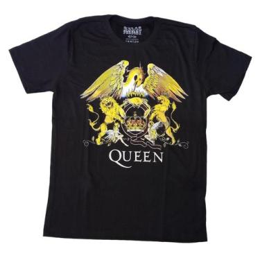 Imagem de Camiseta Queen Preta Freddy Mercury Rock Progressivo Bo580 Rch - Belos