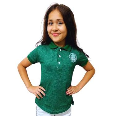 Imagem de Camisa Infantil Palmeiras Polo Feminina Oficial - Revedor