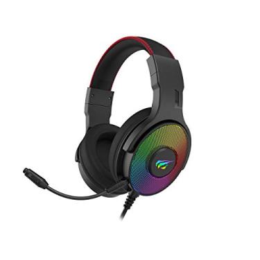 Imagem de Havit Headphone Fone de Ouvido H2028U 7.1 3D Surround, Iluminação RGB, Gamer, USB, com Microfone Omnidirecional de Alta Sensibilidade., Design Leve, Headband Retrátil, Redução Passiva de Ruído