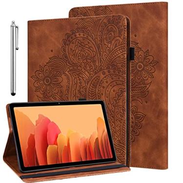 Imagem de ALILANG Capa para iPad Mini 6 2021 (6ª Geração) 8,3 polegadas com Stylus, Vários Ângulos de Visualização Suporte de Couro PU Capa Flip para iPad Mini 6 Capa Marrom