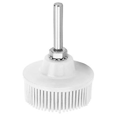 Imagem de Rebolo Para Remoção De Ferrugem E Acessório De Broca Elétrica,Escova Abrasiva De Borracha De Esmeril De Disco De Cerdas De 2 Polegadas, Ferramenta De Rebarbação E Limpeza(branco)