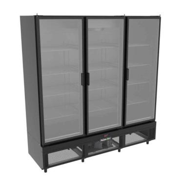 Imagem de Visa Cooler Expositor de Bebidas 3 Portas Prime Preto PREV3P 220V - Venâncio