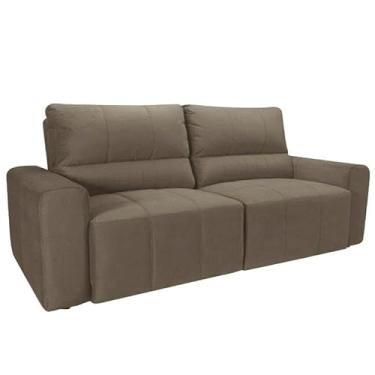 Imagem de Sofá 3 Lugares Reclinável e Retrátil Herval Reclin Mh 4100, Marrom Animale