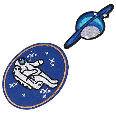 Imagem de Kit de Patches de Bordado de Astronauta DIY Rocket Planet, Transforme Manchas Em um Lindo Padrão, Adequado para Roupas, Jaquetas, Jeans, Chapéus, Camisetas (#2)