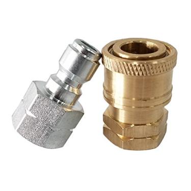 Imagem de Ultimate Washer Conjunto de adaptadores de lavadora de pressão de conexão rápida de 1/10.2 cm, classificação de pressão máxima de 5000 PSI