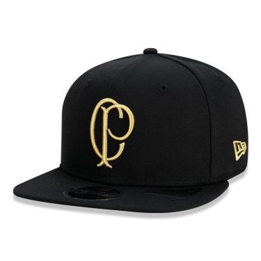 Imagem de BONE 9FIFTY ORIGINAL FIT CORINTHIANS FUTEBOL ABA RETA SNAPBACK PRETO NEW ERA-Masculino