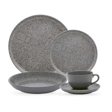 Imagem de Aparelho de Jantar e Chá 20 Peças Oxford Flat Gray