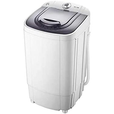 Imagem de Máquinas de lavar roupa Máquina de lavar de grande capacidade de 9,8 kg com banheira única, nível de água ajustável, lavadora/girador compacto, para dormitórios de acampamento em casa, pas