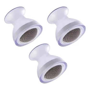 Imagem de Kit 3 Chuveirinhos Arejador Japonês Para Torneira Cozinha Pia Tanque Tela Em Aço Inox Jato Flexível Econômico