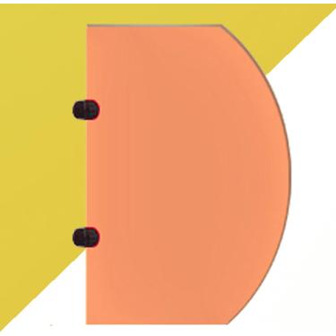 Imagem de Divisória de banheiro com tela de mictório, painéis de tela de privacidade para mictório infantil montados na parede, divisor de mictório, tela de proteção de partição, para escolas/jardins