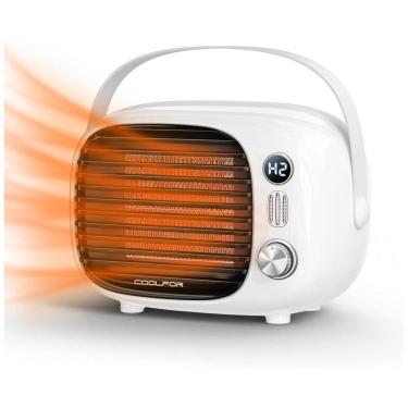 Imagem de Aquecedor Elétrico Portátil de Cerâmica com Controle de Temperatura e Silencioso, 800W...