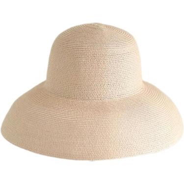 Imagem de Chapéu de verão novo feminino chapéu de sol dobrável chapéu de praia viagem protetor solar hepburn vento chapéu de sol, rosa, a