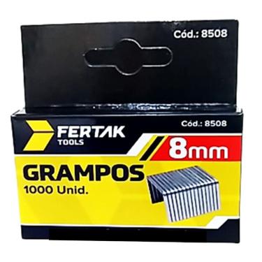 Imagem de Grampo 8Mm Tipo53 Grampeador Tapeceiro Caixa 1000Pçs Fertak