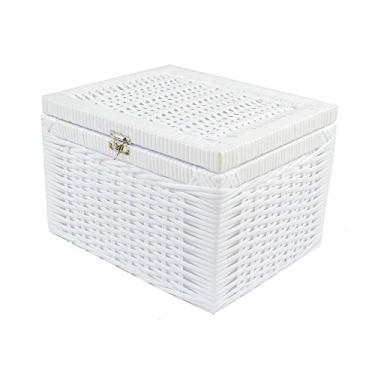 Imagem de Caixa Organizadora Fibra Sintetica 30x25x20 - Branco