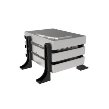 Imagem de Suporte Rack Externo Vertical Até 3 Hd/ssd Organizador Mesa - PEKO, 3D