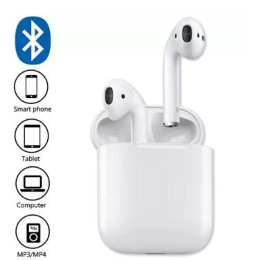Imagem de Fone De Ouvido Bluetooth Sem Fio Touch I12 Tws Android , BRANCO
