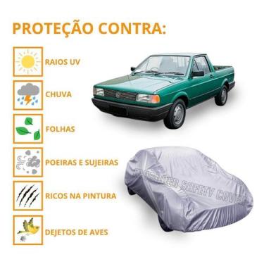 Imagem de Capa Cobrir Carro Volks Saveiro Antiga Proteção Impermeável - Mosaner 