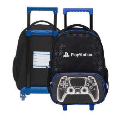 Imagem de Mochila De Rodinhas Escolar Playstation X-ray 988d01 Pacific, PlayStat